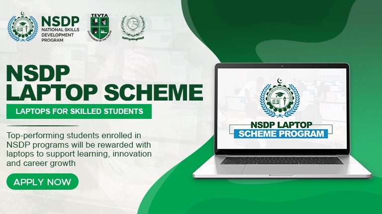 Students receiving laptops under the NSDP Laptop Scheme